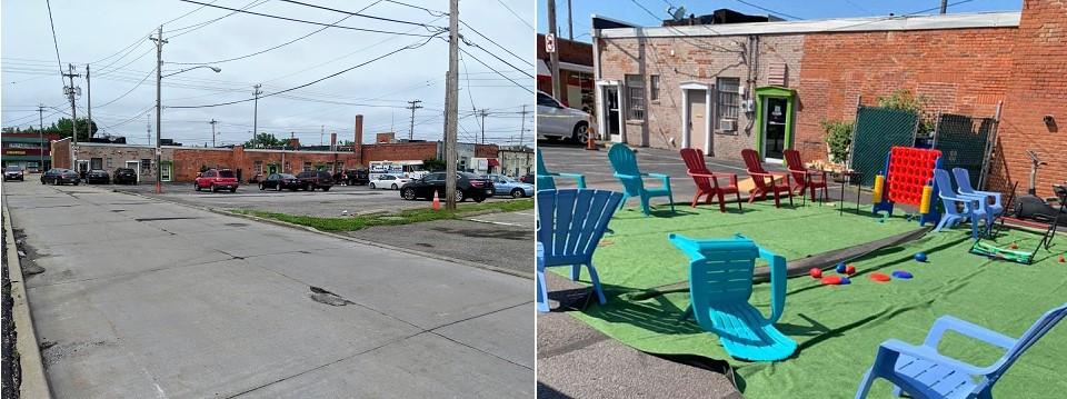 The Akron Cleveland Association of REALTORS® transformed an underutilized municipal parking lot into a fun gathering place