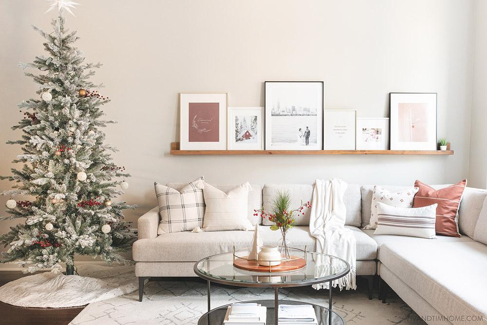 Christmas tree in living room