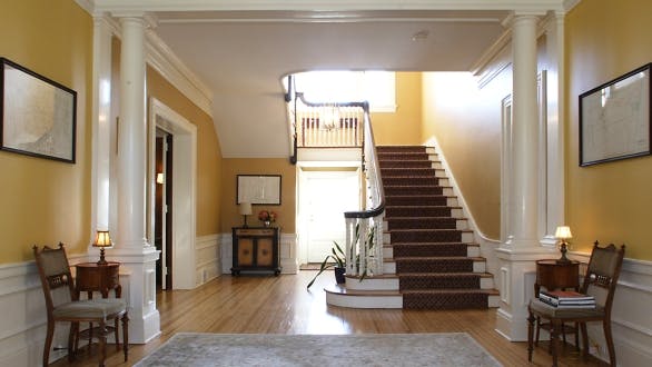 yellow entryway