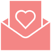 Envelope & Heart Letter Icon