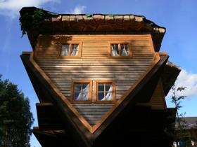 Upside Down Log House