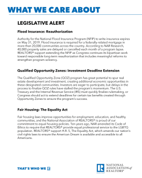 Download the Legislative Alert for Your Hill Visits