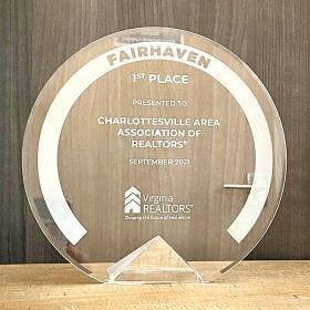 Fairhaven Challenge 1st place prize award