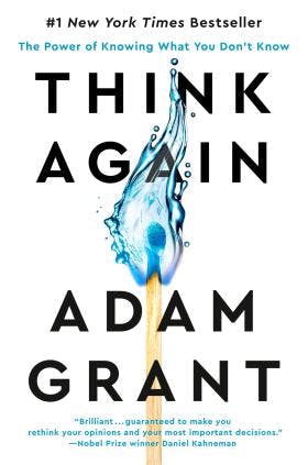 Book cover for Think Again by Adam Grant