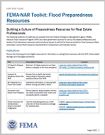 Download the FEMA-NAR Toolkit Flood Preparedness Resources for Real Estate Professionals