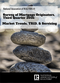 Cover of the Q3 2016 Survey of Mortgage Originators