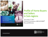 Cover of the Profile of Home Buyers and Sellers in Sub-regions report