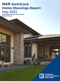 Cover of the May 2023 NAR SentriLock Home Showings Report