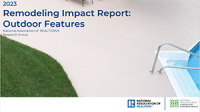 Cover of the Remodeling Impact Report: Outdoor Features