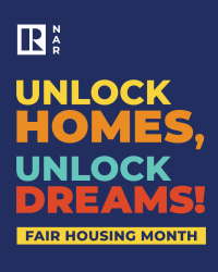 Download the free NAR version of the Photofy app to easily personalize and post Fair Housing Month assets.