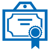 Award certificate icon