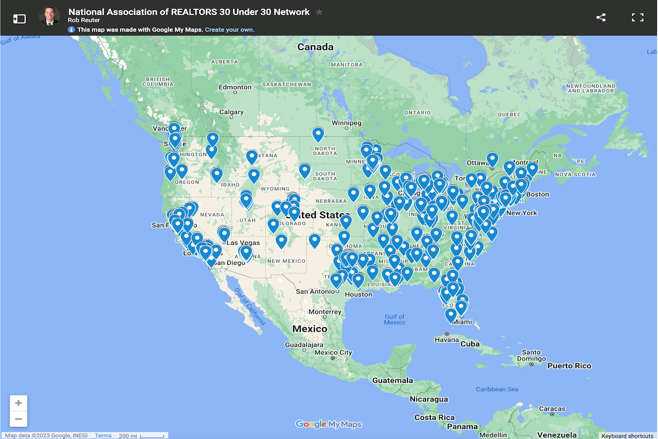 30 Under 30 Map