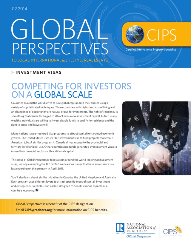 February 2014: Investment Visas Cover
