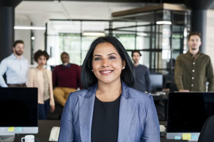 Office team with leader Office team with leader